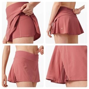 Lululemon Play Off The Pleats Skirt *13"Cherry Tint
